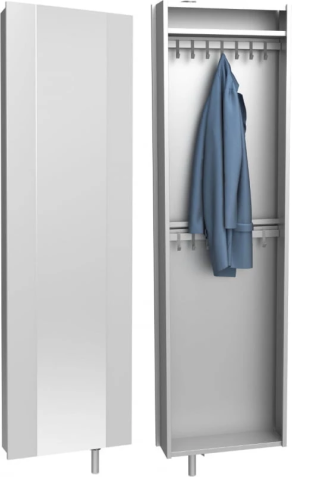 Szafa obrotowa garderoba metalowa z lustrem Home 2