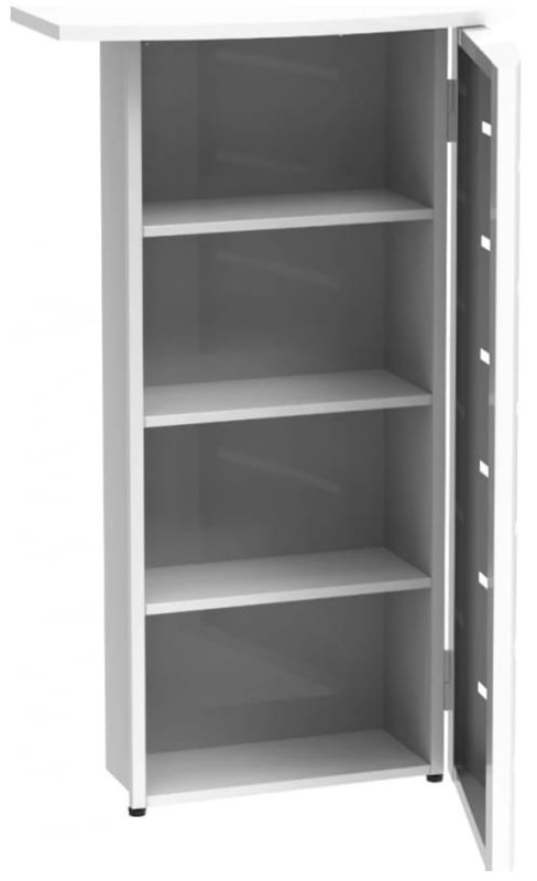 Toaletka szafka metalowa Home Flash biała