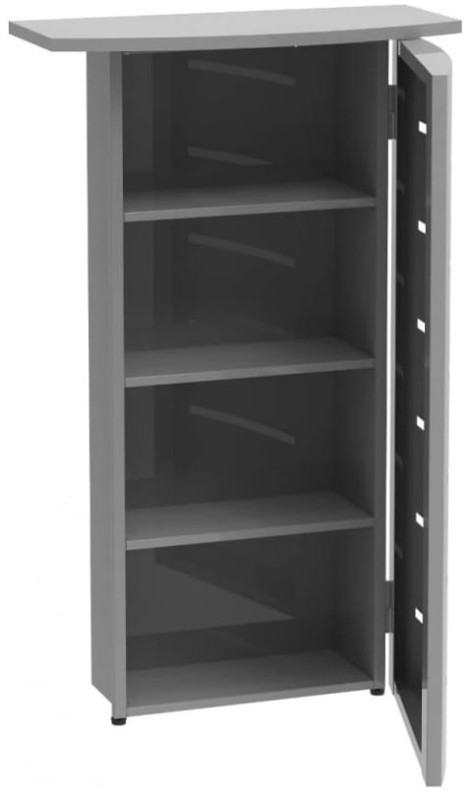 Toaletka szafka metalowa Home Flash szara