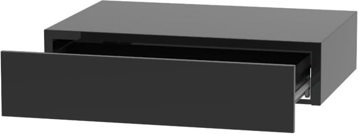 Półka wisząca metalowa Home Flash z szufladą czarna