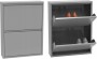 Szafka na buty metalowa Home Flash 2 szara