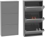 Szafka na buty metalowa Home Flash 3 szara