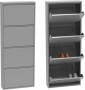 Szafka na buty metalowa Home Flash 4 szara