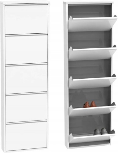 Szafka na buty metalowa Home Flash 5 biała