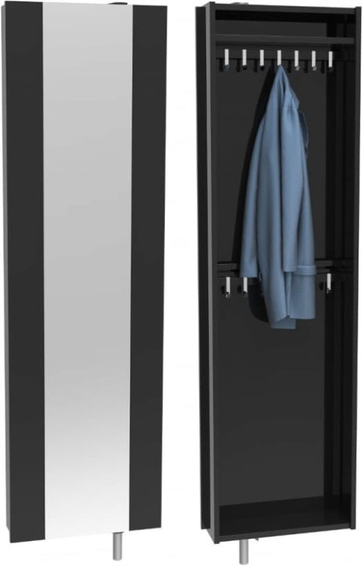 Szafa obrotowa garderoba metalowa z lustrem Home Flash 2 czarna