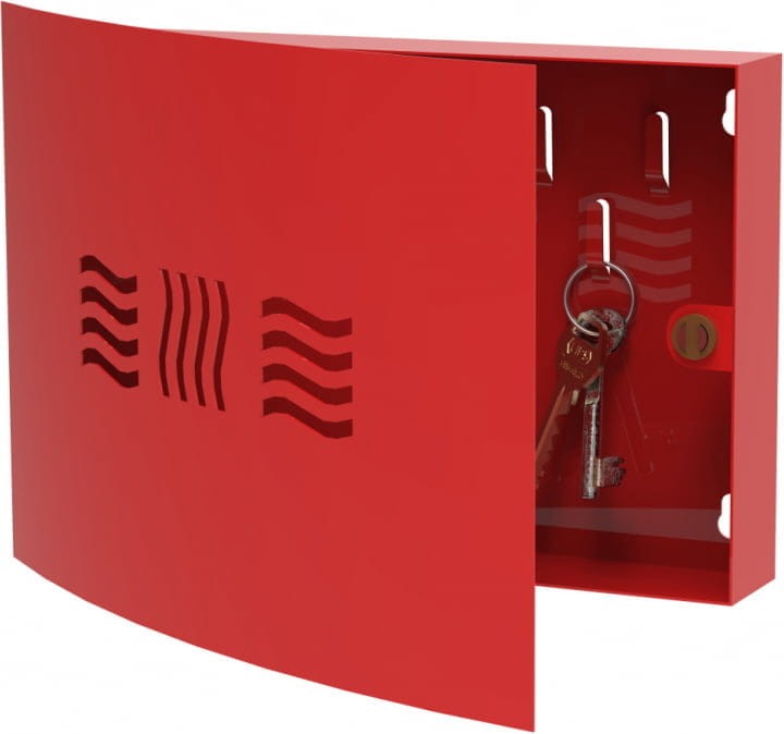 Szafka metalowa na klucze Home Flash pozioma czerwona
