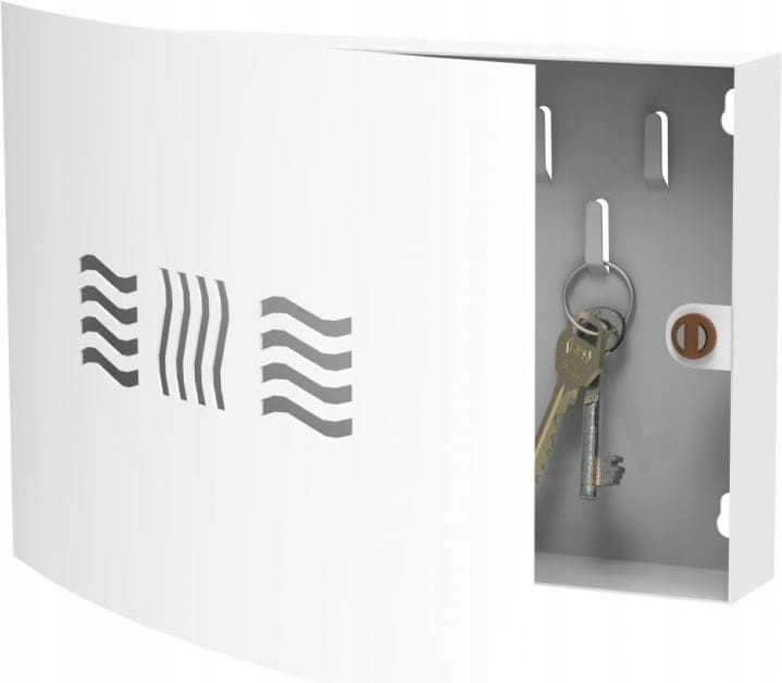 Szafka metalowa na klucze Home Flash pozioma biała