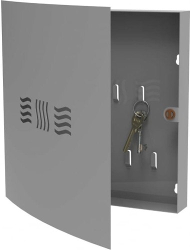 Szafka metalowa na klucze Home Flash kwadratowa szara