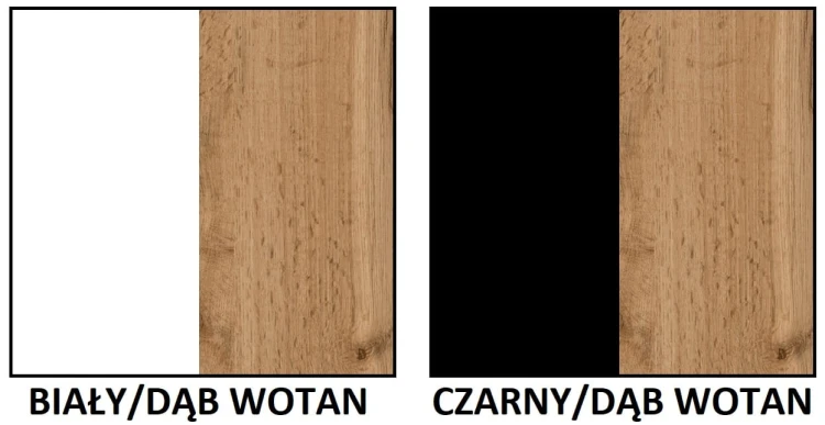 Wieszak metalowy z półką Loft 1W kolorystyka
