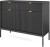 Komoda Nova czarna 104 cm czarny stelaż