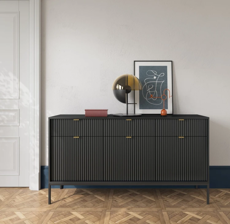 Komoda Nova czarna 154cm
