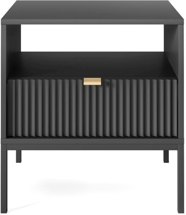 Szafka nocna Nova z szufladą czarna