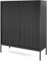 Komoda Nova 104cm czarna czarny stelaż