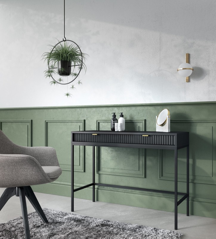 Toaletka Nova z szufladami czarna