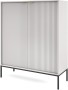 Komoda Nova 104cm szara czarny stelaż