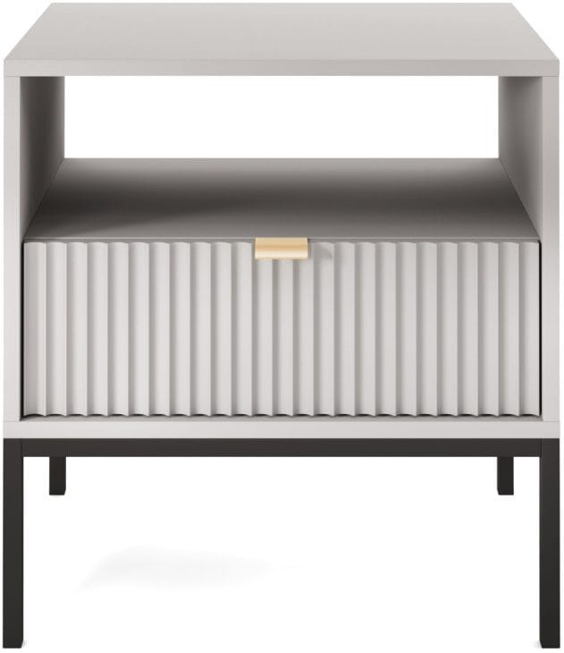 Szafka nocna Nova z szufladą szara