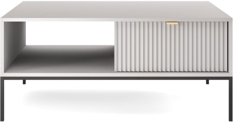 Stolik kawowy Nova z szufladą szary