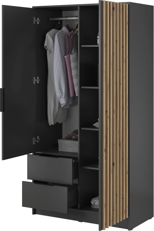 Szafa Nelly 105 cm grafit bez lustra