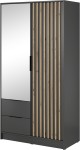 Szafa Nelly 105 cm grafit z lustrem
