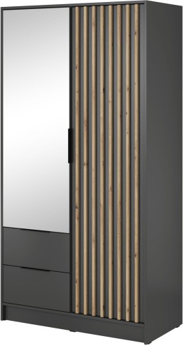 Szafa Nelly 105 cm grafit z lustrem