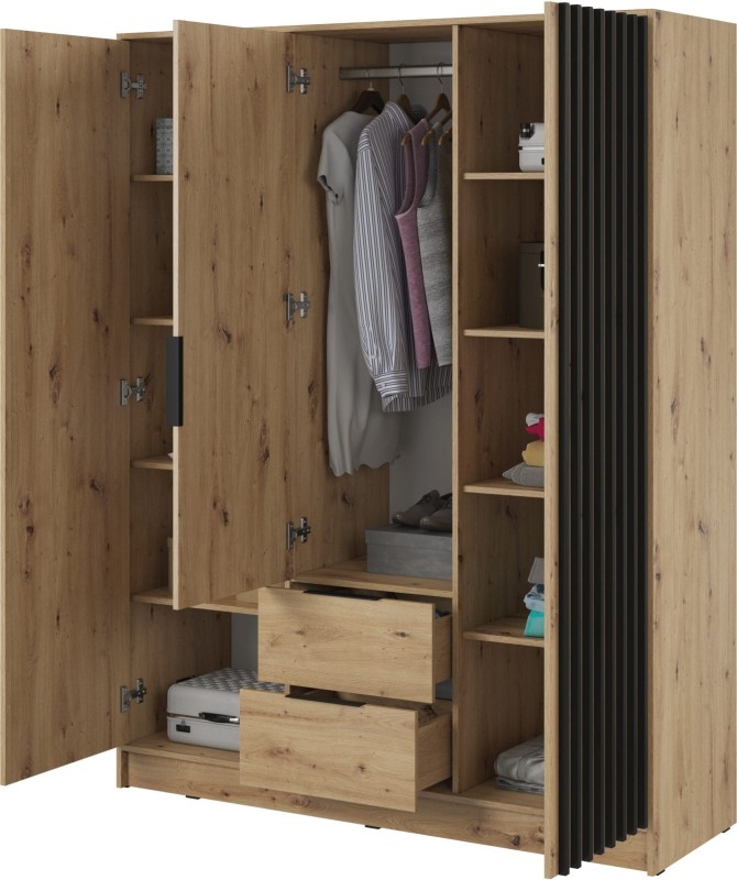 Szafa Nelly 155 cm dąb artisan bez lustra