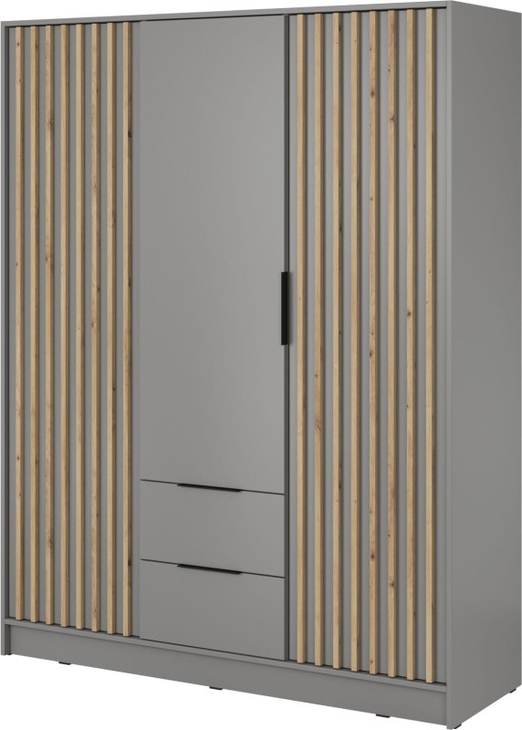 Szafa Nelly 155 cm szary bez lustra