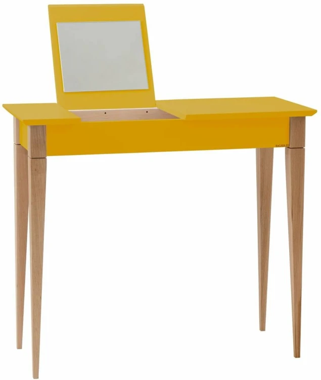 Toaletka MIMO z Lusterkiem 85x35cm Ciemna Cytryna