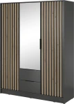 Szafa Nelly 155 cm grafit z lustrem