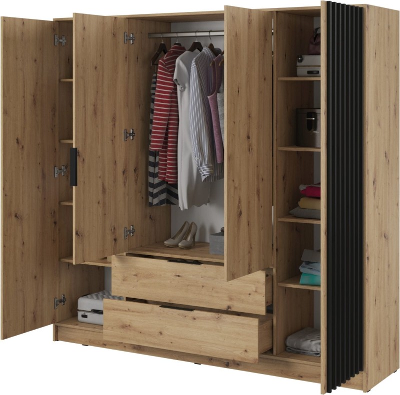 Szafa Nelly 206 cm dąb artisan bez lustra