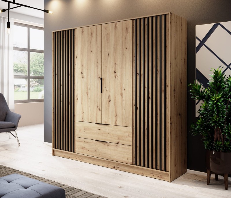 Szafa Nelly 206 cm dąb artisan bez lustra