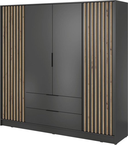 Szafa Nelly 206 cm grafit  bez lustra