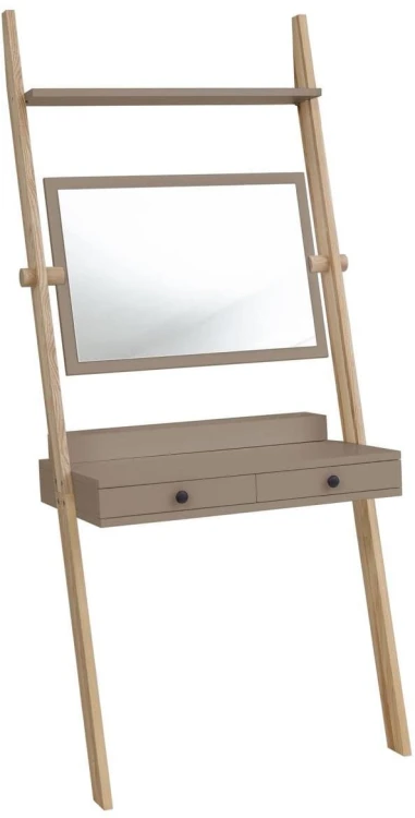 Toaletka drabinowa LENO 79x183cm z lustrem Jesion Bobrza Glina