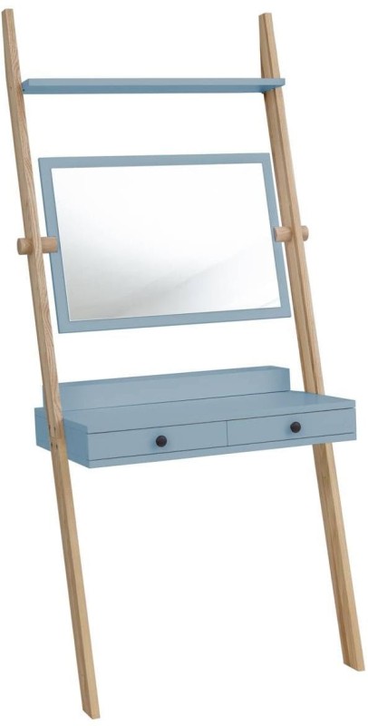 Toaletka drabinowa LENO 79x183cm z lustrem Jesion Delikatny Niebieski