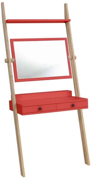 Toaletka drabinowa LENO 79x183cm z lustrem Jesion Koralowa