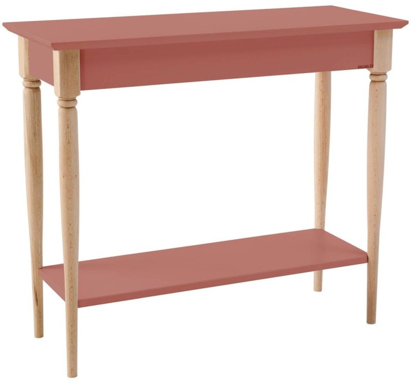 Konsola MAMO z Półką 85x35cm Ciemny Koralowy