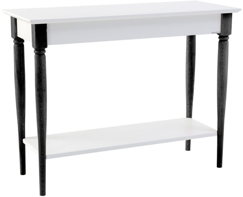 Konsola MAMO 105x35cm Biala Czarne Nogi