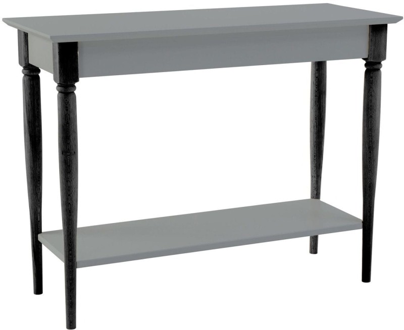 Konsola MAMO z półką 105x35cm Ciemnoszara Czarne Nogi