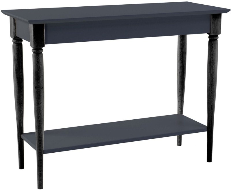Konsola MAMO z półką 105x35cm Grafitowa Czarne Nogi