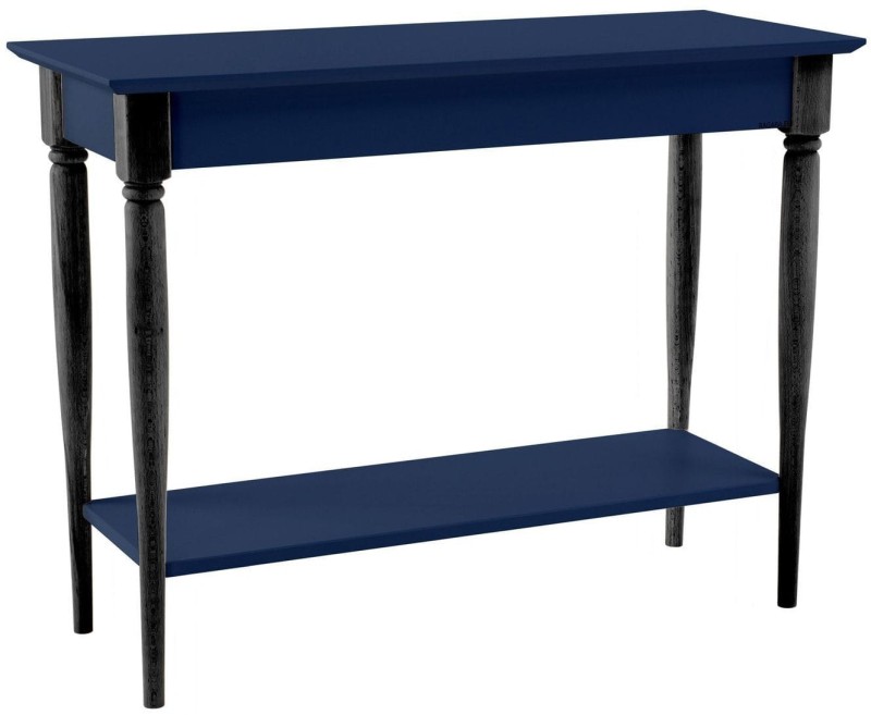 Konsola MAMO z półką 105x35cm Granatowy Czarne Nogi