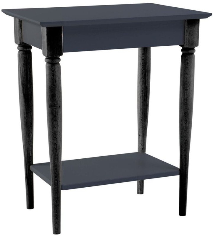 Konsola MAMO z Półką 65x35cm Grafitowa Czarne nogi