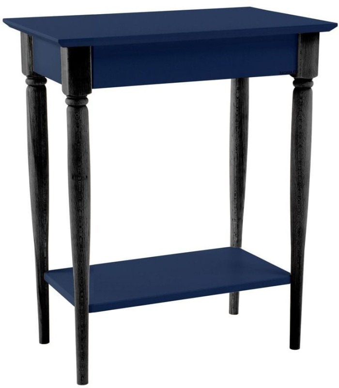 Konsola MAMO z Półką 65x35cm Granatowa Czarne nogi
