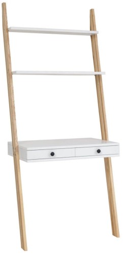 Biurko Drabinowe LENO 79x183cm Jesion Bialy