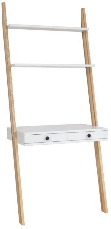 Biurko Drabinowe LENO 79x183cm Jesion Bialy