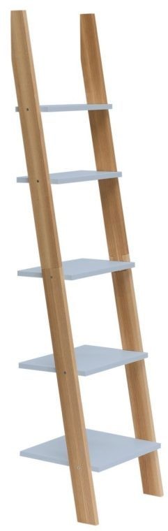 Regal Drabinka ASHME 45x35x180cm Jasnoszara