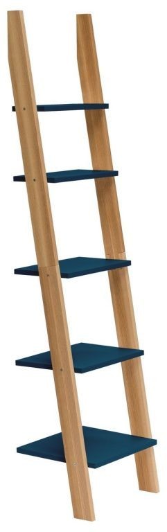 Regal Drabinka ASHME 45x35x180cm Petrol Blue