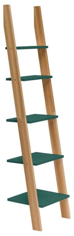 Regal Drabinka ASHME 45x35x180cm Zielony Butelkowy