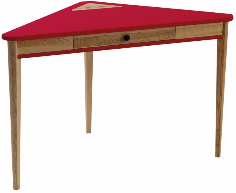 Biurko Narożne ASHME 114x85x85cm Czerwone