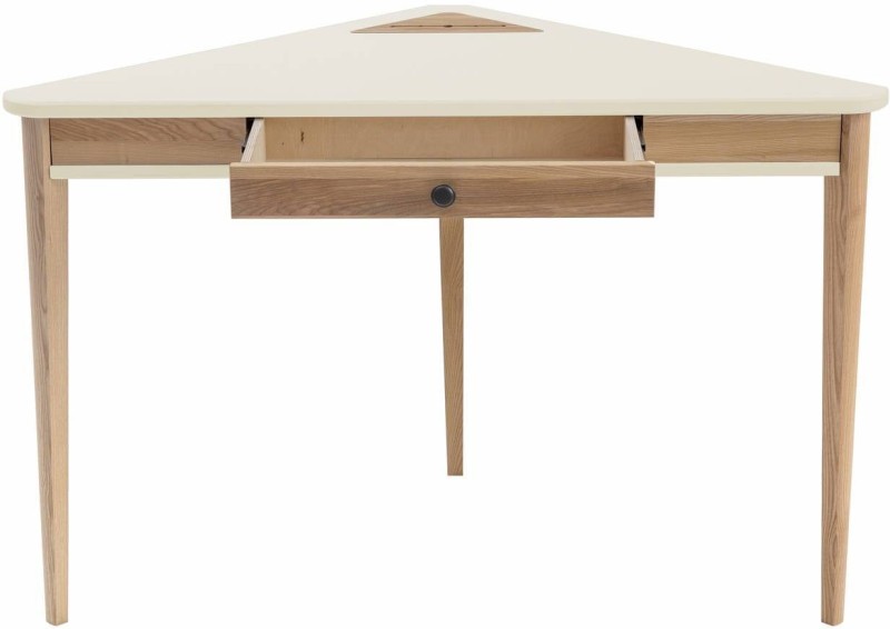 Biurko Narożne ASHME 114x85x85cm Wapień szuflada