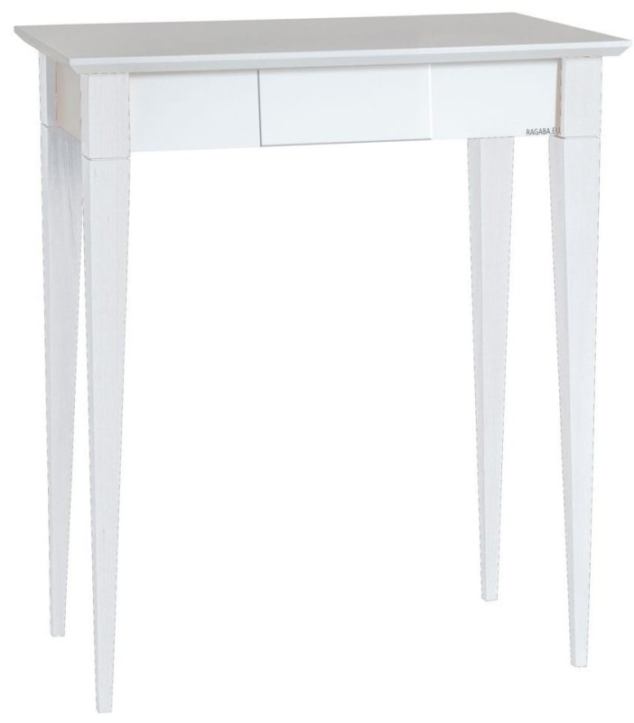 Biurko MIMO 65x40cm z szufladą Biale Nogi Biale