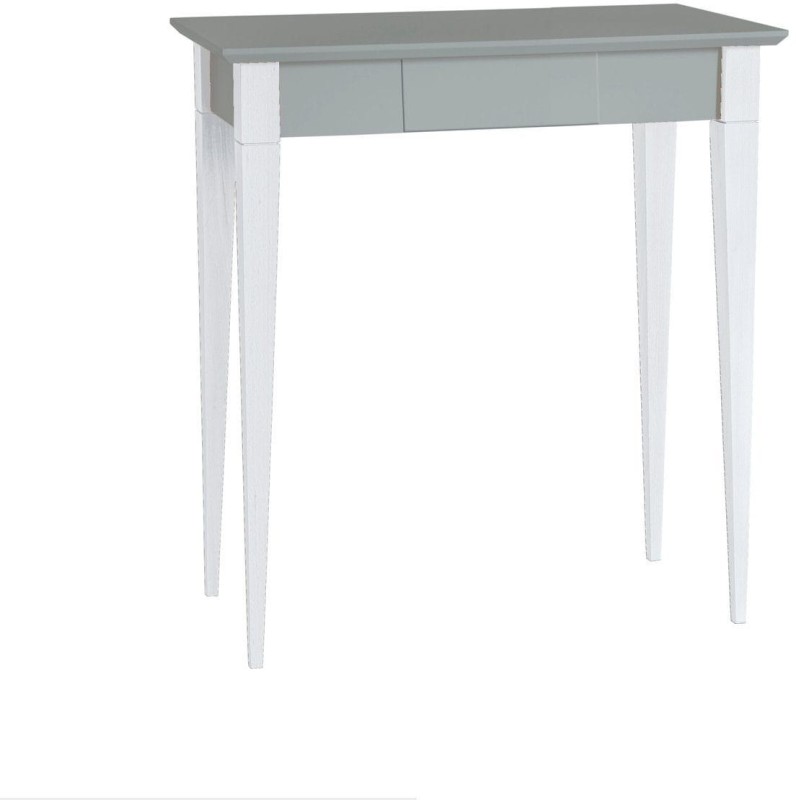 Biurko MIMO 65x40cm z szufladą Ciemnoszare Nogi Białe